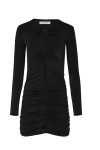 KATE RING DETAIL MINI BLACK DRESS